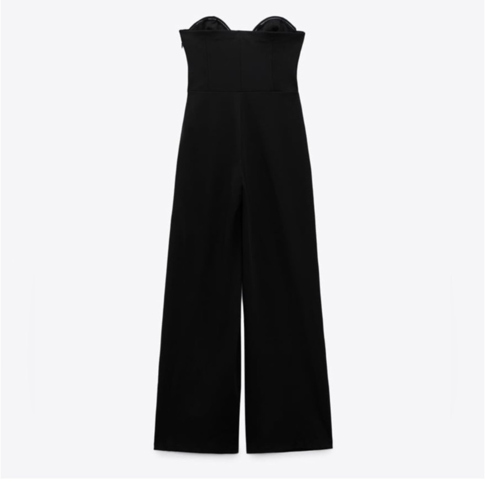 ZARA SWEETHEART NECKLINE JUMPSUIT - Picture 4 of 9